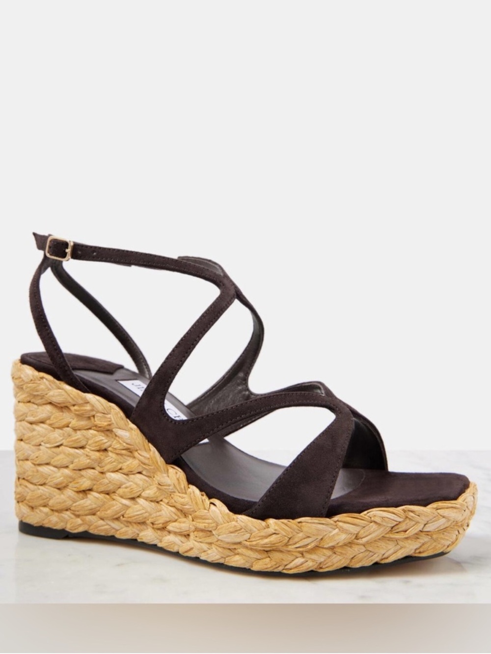New Jimmy Choo Ayla 85 suede espadrille sandals $850 40